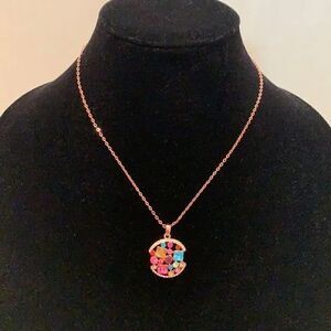 QIANSE Rhinestone Necklace